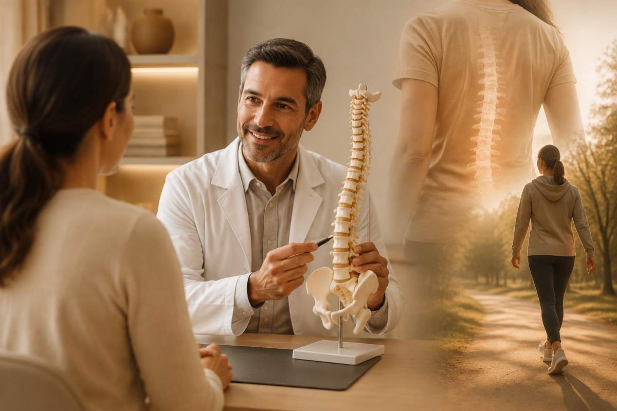 Imagem ilustrativa sobre Cirurgia de coluna dói? Como é a dor pós-operatória e como ela é controlada